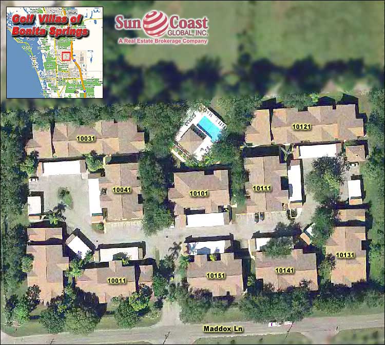 Golf Villas Of Bonita Springs Overhead Map